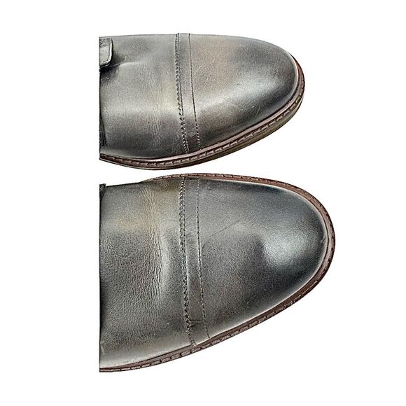 Cole Haan Mens Colton Oxford Dress Shoes Gray Leather Cap Toe Lace Up 9 M Used - Picture 8 of 10
